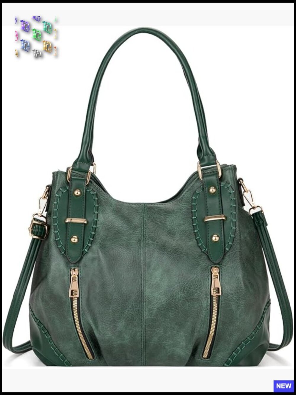 Large Leather Tote Handbag Hobo Shoulder Bag Satchel Purse Adjustable Strap